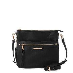 Poppies and Peonies The Everyday Crossbody Black